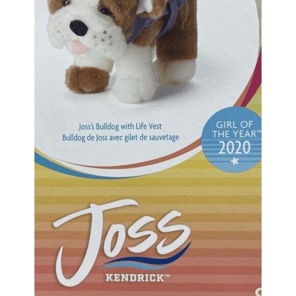 American Girl Doll Girl of Year 2020 Joss - Joss's Bulldog and Life Vest NEW! - Picture 2 of 5